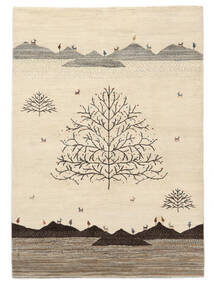 ギャッベ Loribaft 絨毯 170X241 モダン 手織り 暗めのベージュ色の/濃い茶色 (ウール, インド)