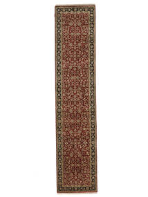絨毯 オリエンタル サルーク American 78X360 廊下 カーペット 茶/黒 (ウール, インド)