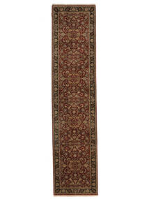 絨毯 オリエンタル サルーク American 86X362 廊下 カーペット 黒/茶 (ウール, インド)