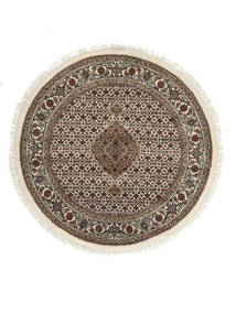  Ø 123 絨毯 タブリーズ Royal 絨毯 オリエンタル ラウンド 茶/黒 (インド)