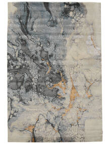  Contemporary Design 絨毯 202X302 モダン 手織り 濃いグレー/黒 ( インド)