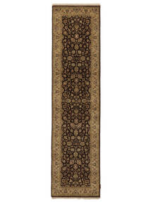絨毯 サルーク American 絨毯 78X301 廊下 カーペット 茶/黒 (ウール, インド)