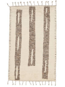 絨毯 手織り Moroccan Berber - Indo 160X240 ベージュ/茶 (ウール, インド)