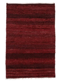  Moroccan Berber - Indo 絨毯 121X188 モダン 手織り 黒/深紅色の (ウール, )