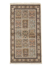  バクティアリ インド 絨毯 90X169 オリエンタル 手織り 濃い茶色/茶 (ウール, インド)