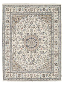 絨毯 ナイン インド 絨毯 235X301 茶/濃いグレー ( インド)