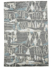 絨毯 Moroccan Berber - Indo 159X240 濃いグレー/グレー (ウール, インド)