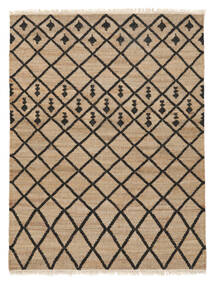 手織り Jute 絨毯 140X180 茶/オレンジ 小 絨毯 