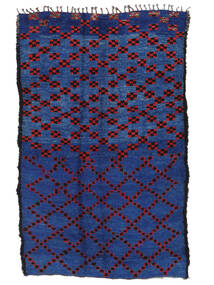  Berber Moroccan - Mid Atlas Vintage 絨毯 180X282 モダン 手織り 紺色の/黒 (ウール, )