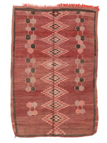  Berber Moroccan - Mid Atlas Vintage 絨毯 130X190 モダン 手織り 深紅色の/赤 (ウール, )
