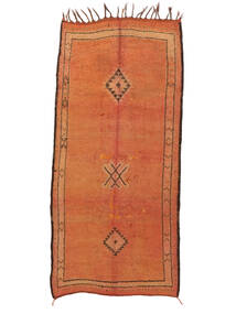  Berber Moroccan - Mid Atlas Vintage 136X293 ウール 絨毯 赤/茶 小 絨毯 