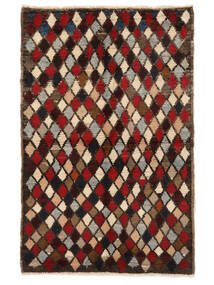  Moroccan Berber - Afghanistan 93X142 ウール 絨毯 黒/深紅色の 小 絨毯 