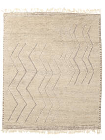  Moroccan Berber - インド 絨毯 244X305 モダン 手織り 薄茶色/暗めのベージュ色の (ウール, インド)