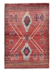  Moroccan Berber - Afghanistan 絨毯 111X161 モダン 手織り 深紅色の/赤 (ウール, )