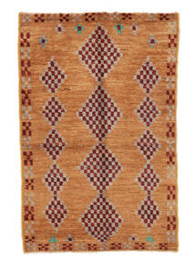  Moroccan Berber - Afghanistan 絨毯 84X130 モダン 手織り 茶/深紅色の (ウール, )