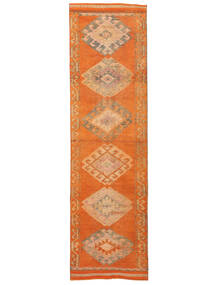 96X334 絨毯 Herki ヴィンテージ 絨毯 オリエンタル 廊下 カーペット 茶/赤 (ウール, トルコ)