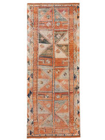  Herki ヴィンテージ 絨毯 112X278 オリエンタル 手織り 廊下 カーペット 茶/赤 (ウール, )