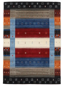 絨毯 ギャッベ ルーム 絨毯 160X230 黒/深紅色の (ウール, インド)