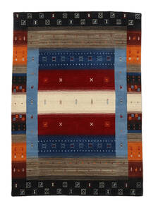 絨毯 ギャッベ ルーム 絨毯 160X230 黒/深紅色の (ウール, インド)