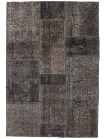 107X156 絨毯 Patchwork - Persien/Iran モダン 手織り 黒/茶 (ウール, ペルシャ/イラン)