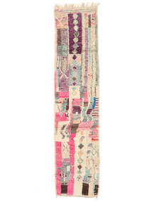 67X286 絨毯 Berber Moroccan - Mid Atlas モダン 手織り 廊下 カーペット ベージュ/深紅色の (ウール, モロッコ)