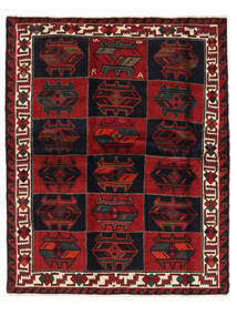 絨毯 ロリ 絨毯 184X228 黒/深紅色の (ウール, ペルシャ/イラン)