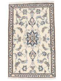 88X140 絨毯 ナイン オリエンタル ベージュ/濃いグレー (ウール, ペルシャ/イラン)