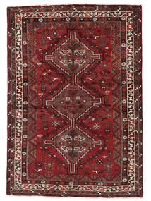140X200 絨毯 オリエンタル シラーズ 絨毯 深紅色の/黒 (ウール, ペルシャ/イラン)