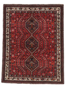 絨毯 オリエンタル シラーズ 絨毯 160X208 黒/深紅色の (ウール, ペルシャ/イラン)