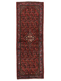 79X225 絨毯 オリエンタル アサダバード 廊下 カーペット 黒/深紅色の (ウール, ペルシャ/イラン)
