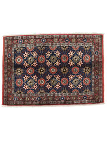 絨毯 ヴァラミン 絨毯 67X97 黒/深紅色の (ウール, ペルシャ/イラン)
