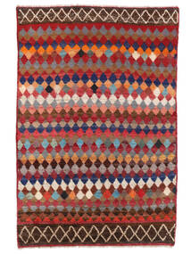 絨毯 Moroccan Berber - Afghanistan 113X174 深紅色の/黒 (ウール, アフガニスタン)