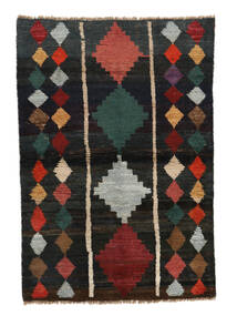  Moroccan Berber - Afghanistan 86X125 ウール 絨毯 黒/深紅色の 小 絨毯 