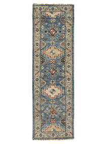 絨毯 オリエンタル カザック インド 絨毯 76X244 廊下 カーペット ダークイエロー/濃いグレー (ウール, インド)