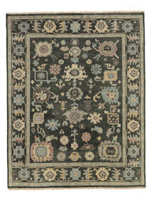 絨毯 オリエンタル ウサク インド 絨毯 235X296 黒/ダークイエロー (ウール, インド)