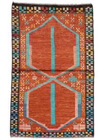 絨毯 Moroccan Berber - Afghanistan 90X146 深紅色の/黒 (ウール, アフガニスタン)