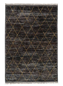  Moroccan Berber - Afghanistan 212X311 ウール 絨毯 黒/茶 絨毯 