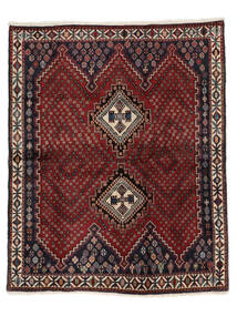 167X207 絨毯 オリエンタル アフシャル/Sirjan 絨毯 黒/深紅色の (ウール, ペルシャ/イラン)