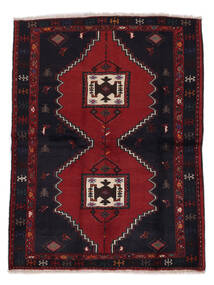 絨毯 オリエンタル クラルダシュト 絨毯 143X193 黒/深紅色の (ウール, ペルシャ/イラン)