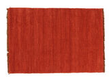 ハンドルーム fringes 絨毯 - ラストレッド / 赤