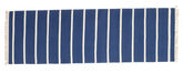 ドリ Stripe 絨毯 - 紺色の