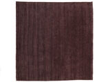 ハンドルーム fringes 絨毯 - 濃い紫