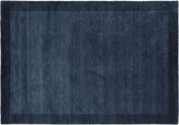 ハンドルーム Frame 絨毯 - 紺色の